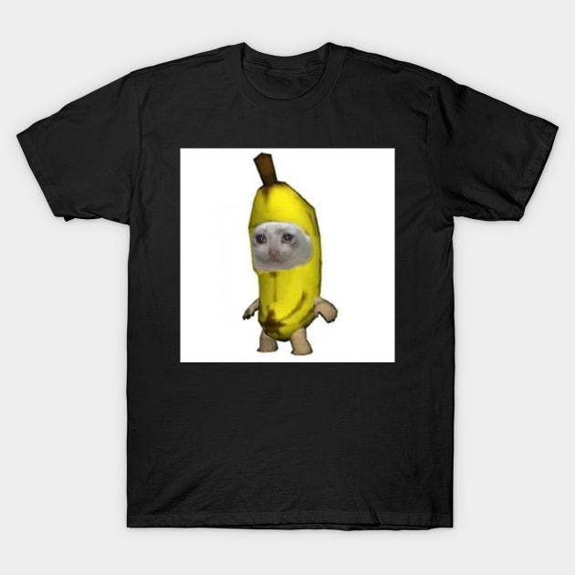 sad banana cat T-Shirt by cmxcrunch